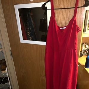 Red jumpsuit